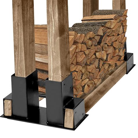 firewood storage rack brackets